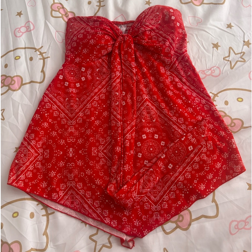 Red Bandana Top